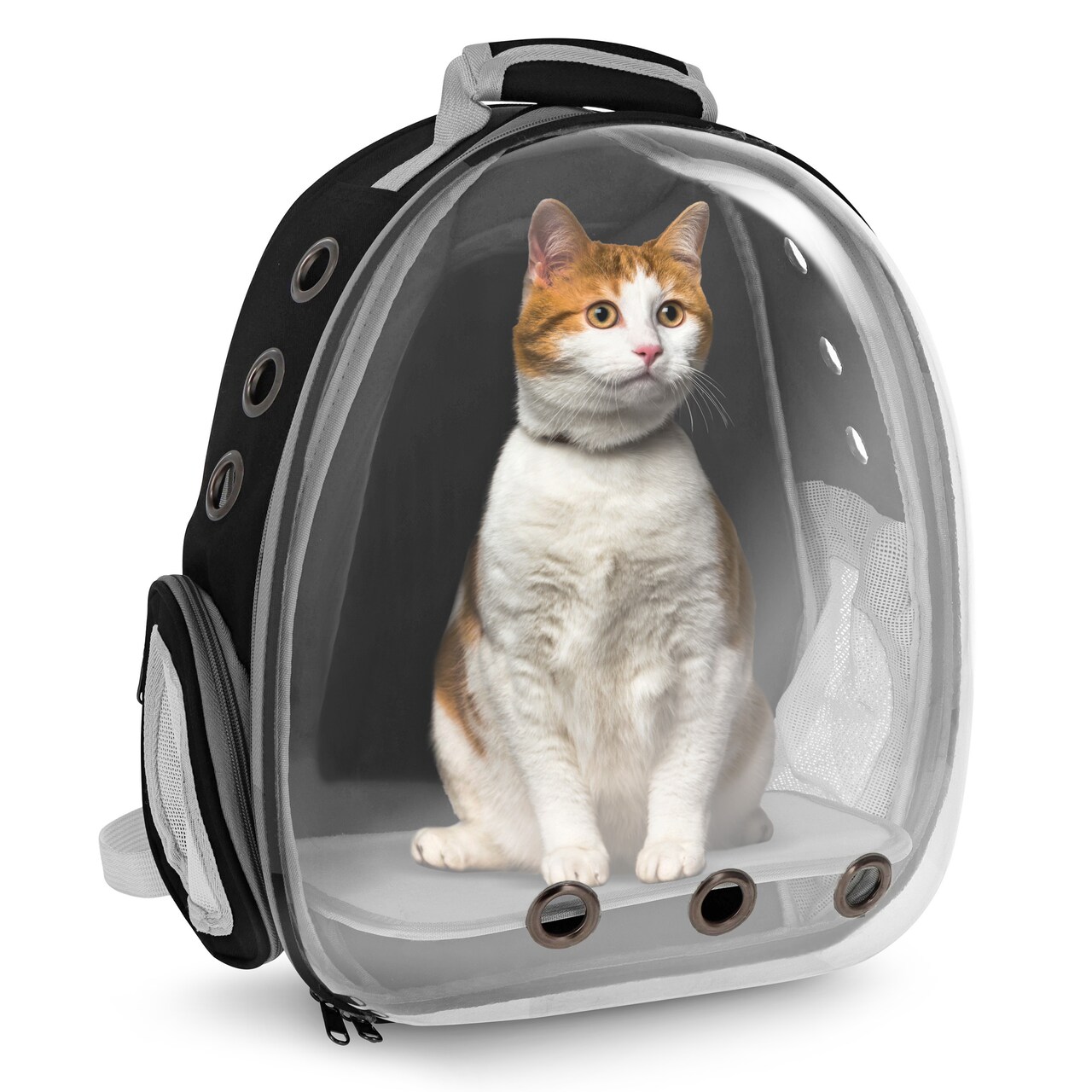 MiMu Bubble Backpack Cat Carrier Bag - 13lb Cap Clear Pet Travel Carrier